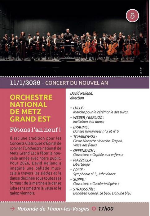 Concerts classiques: concert du nouvel an - Orchestre National de Metz Grand Est