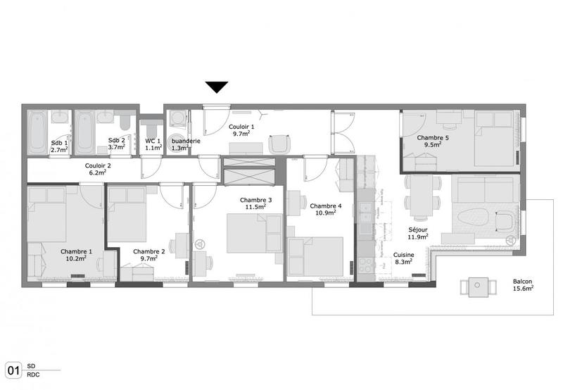 Appartement - 101 m²