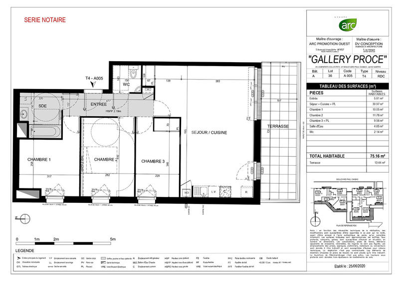 Appartement - 76 m² - 4 pièces