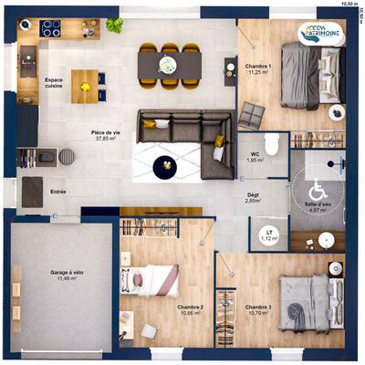 Maison - 81 m² - 5 pièces