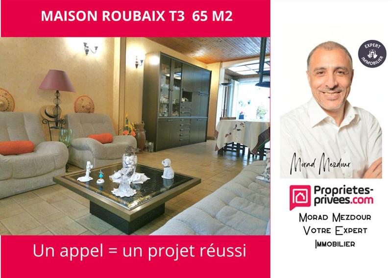 Maison - 65 m² - 3 pièces