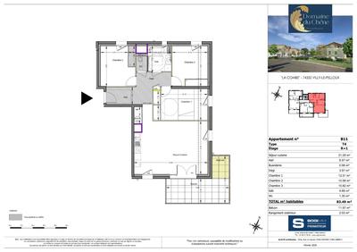 Appartement - 83 m² - 4 pièces