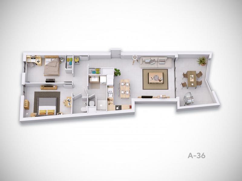 Appartement - 26 à 106 m² - 3 pièces