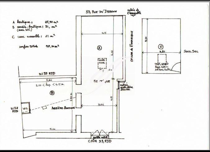Local commercial - 77 m²
