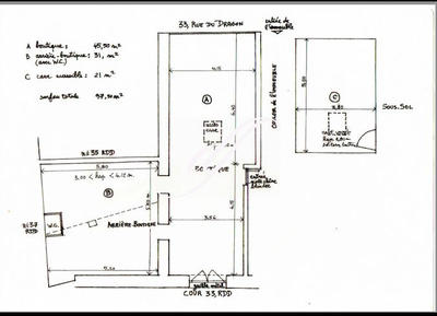 Local commercial - 77 m²
