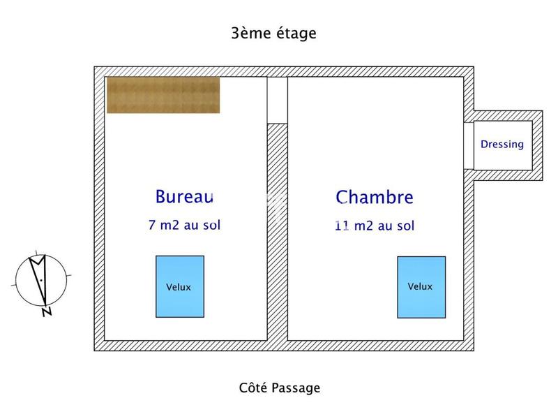 Appartement - 38 m² - 3 pièces