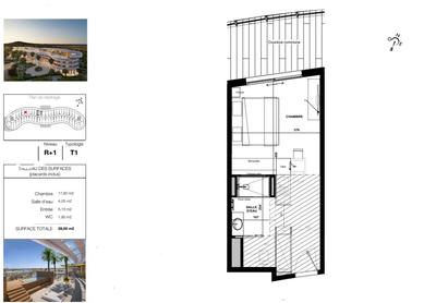 Appartement - 29 m² - 1 pièce