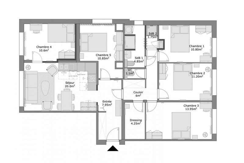 Appartement - 108 m²