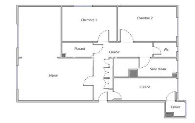 Appartement - 72 m² - 4 pièces