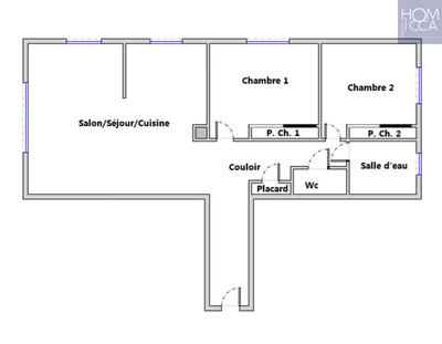 Appartement - 68 m² - 3 pièces
