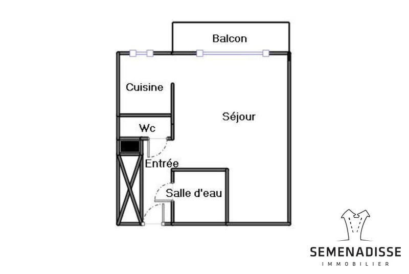 Appartement - 36 m² - 1 pièce