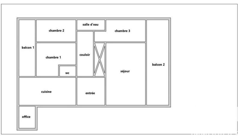 Appartement - 77 m² - 4 pièces