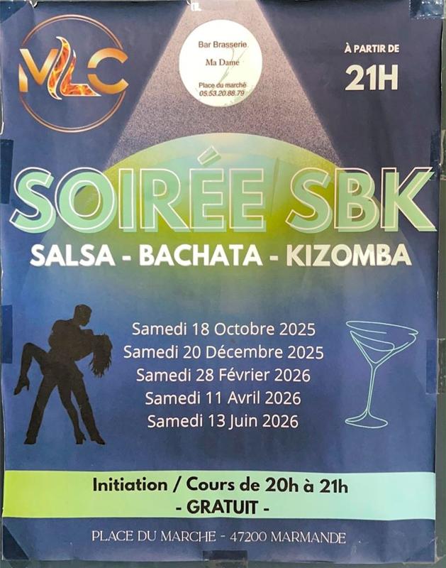 Soirée Sbk à la Brasserie ma Dame