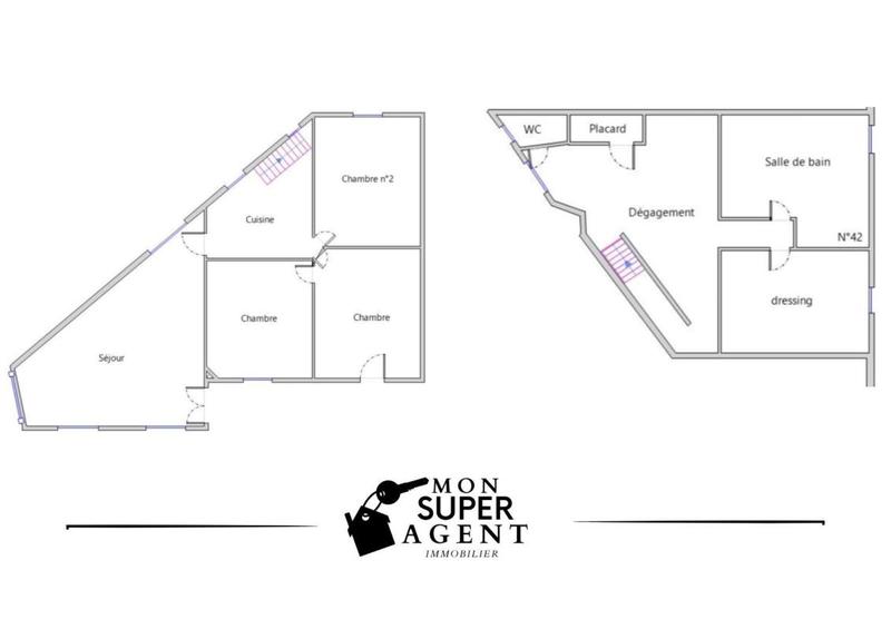 Maison de ville - 116 m² - 5 pièces