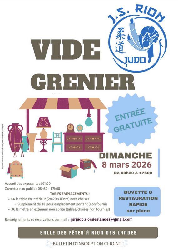 Vide grenier du jsr judo