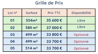 Terrain constructible - 557 m²