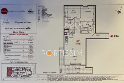 Appartement - 85 m² - 3 pièces