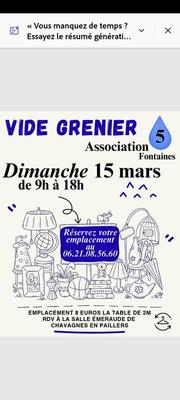 Vide grenier des 5 fontaines