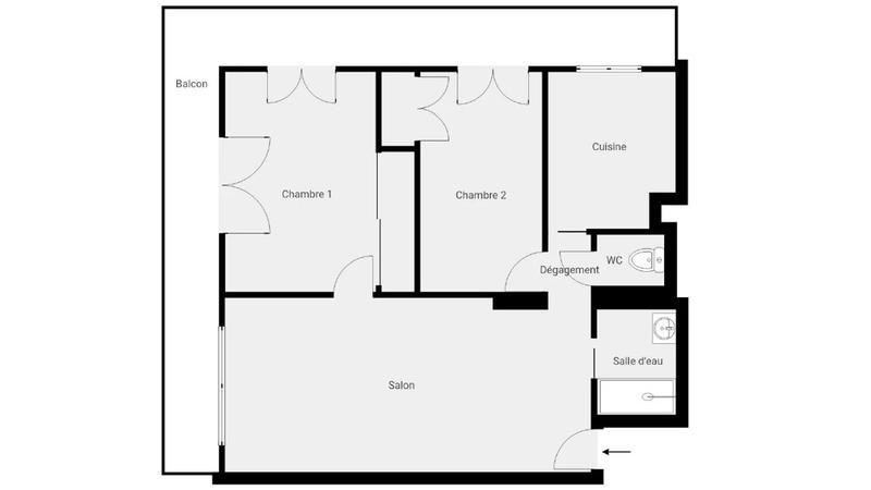 Appartement - 67 m² - 3 pièces