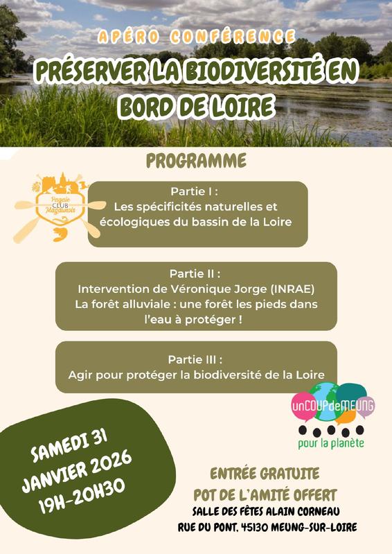 Apéro-conférence : Préserver la biodiversité en bord de Loire