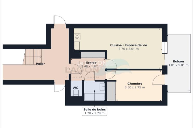Appartement - 42 m² - 2 pièces