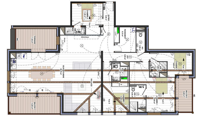 Appartement - 160 m² - 5 pièces