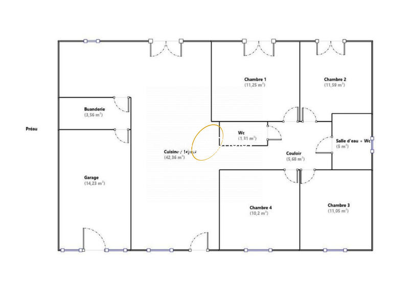 Maison - 116 m² - 6 pièces