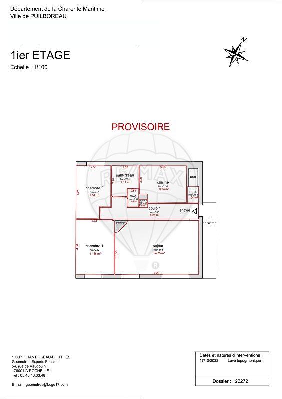 Appartement - 72 m² - 3 pièces