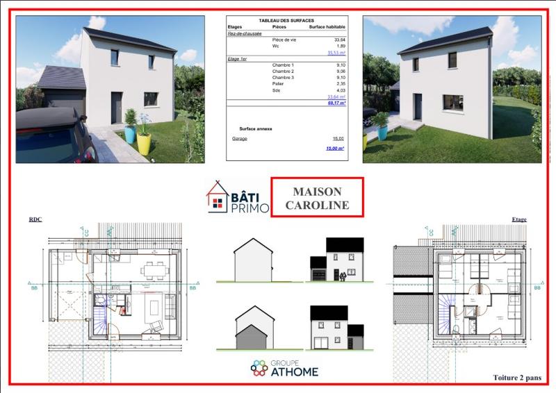 Maison - 69 m² - 4 pièces