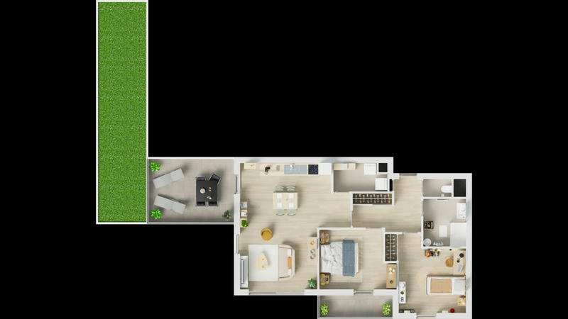 Appartement - 71 m² - 3 pièces