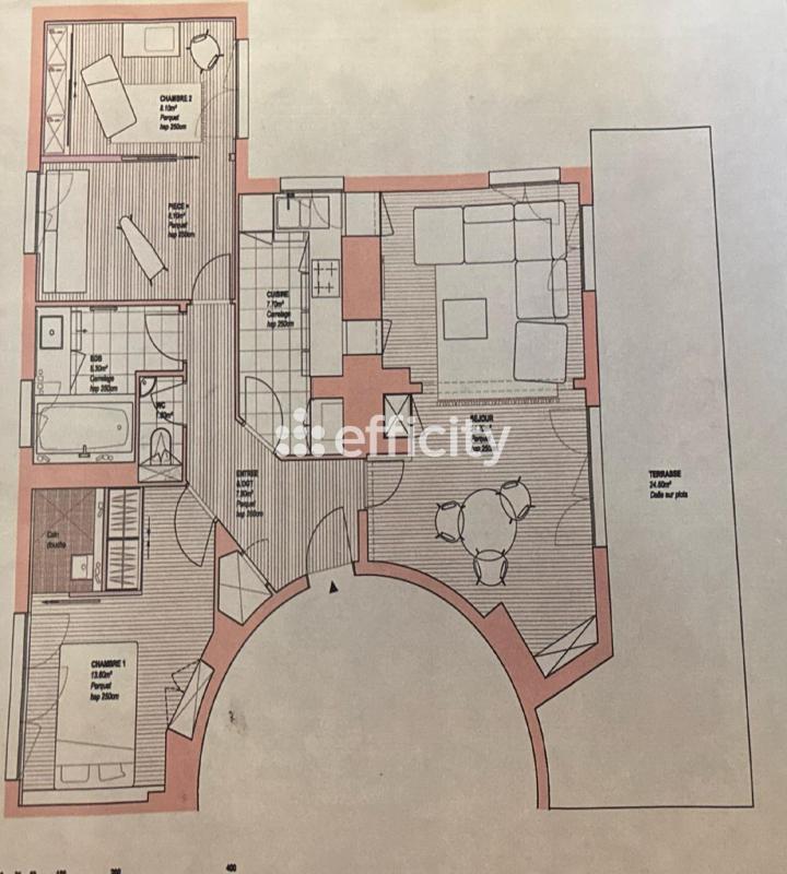 Appartement - 100 m² - 4 pièces