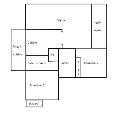 Appartement - 66 m² - 3 pièces