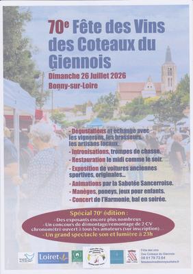 70e Fête des Vins des Coteaux du Giennois