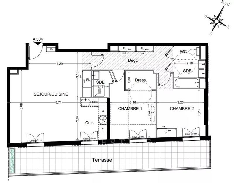 Appartement - 78 m² - 4 pièces