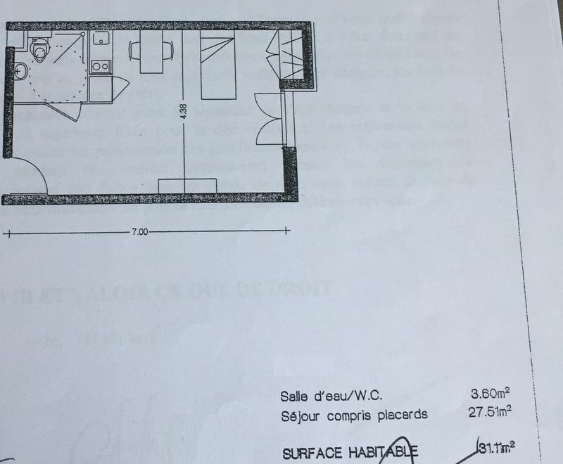 Appartement - 31 m² - 1 pièce