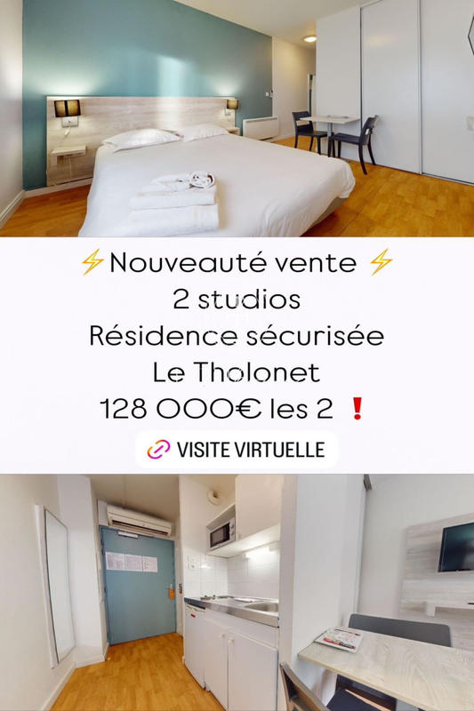 Appartement - 17 m² - 1 pièce