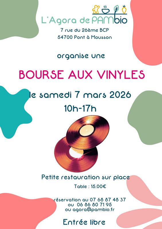 Bourse aux vinyles de l'agora de pambio