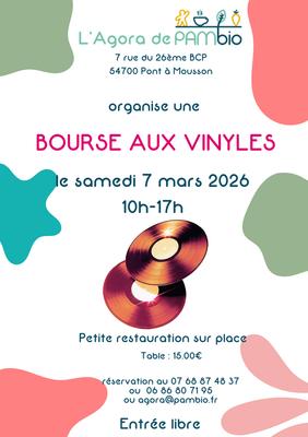 Bourse aux vinyles de l'agora de pambio