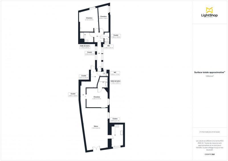 Appartement - 106 m² - 4 pièces