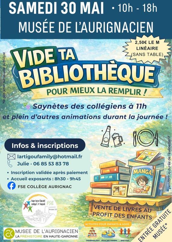 Vide ta bibliothèque ... Pour mieux la remplir !