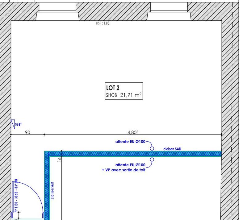 Appartement - 21 m² - 2 pièces