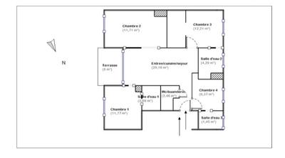 Appartement - 81 m² - 5 pièces
