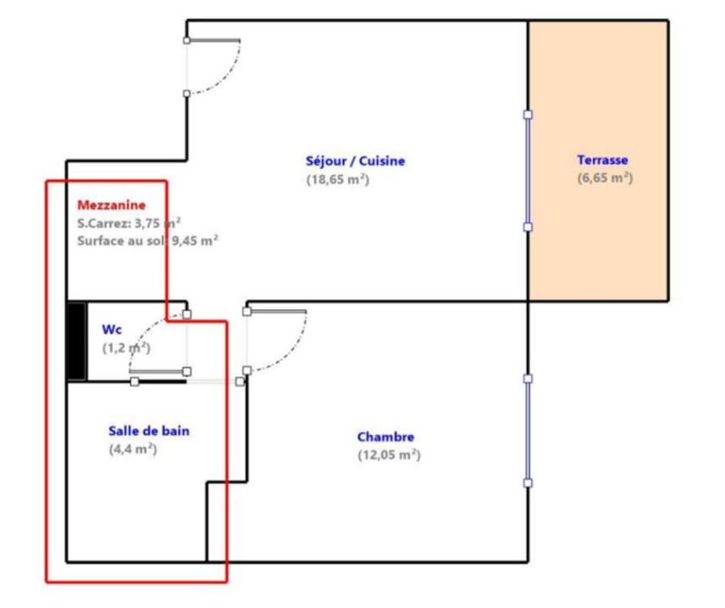 Appartement - 40 m² - 2 pièces