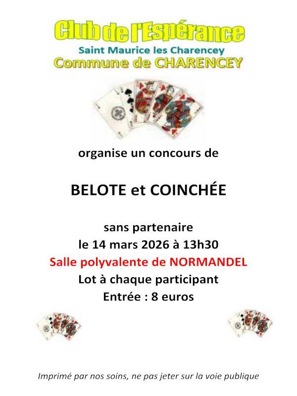 Concours de Belote et Coinchée