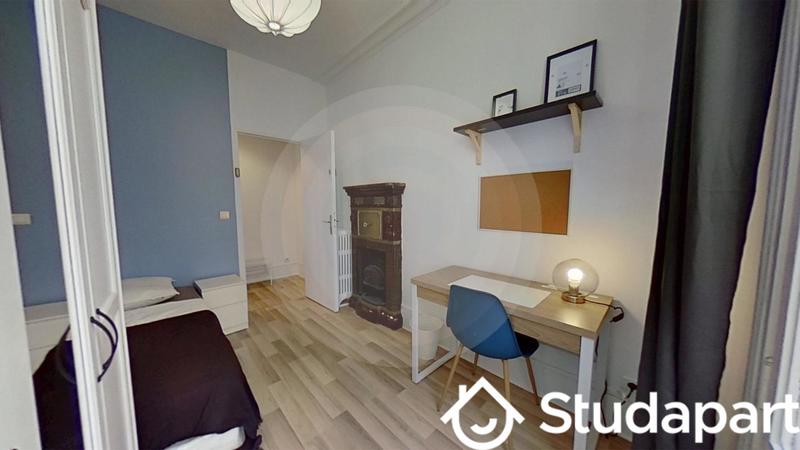 Chambre - 9 m² - 1 pièce