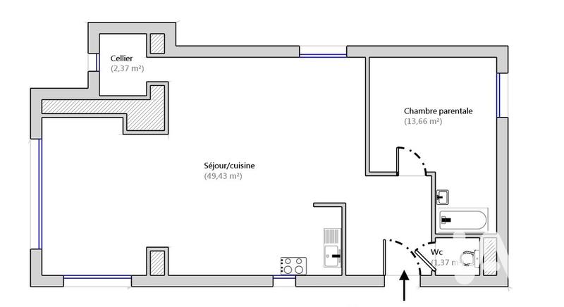 Maison - 98 m² - 4 pièces