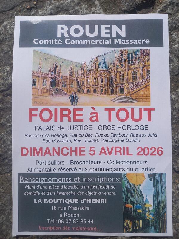 Foire à tout du comité massacre