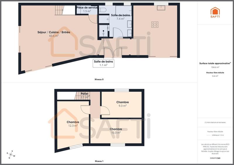 Maison - 101 m² - 6 pièces