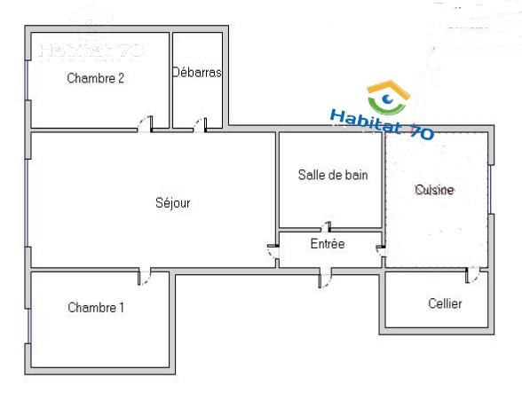 Appartement - 60 m² - 3 pièces