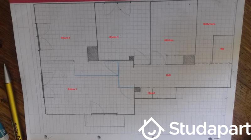 Chambre - 12 m² - 1 pièce